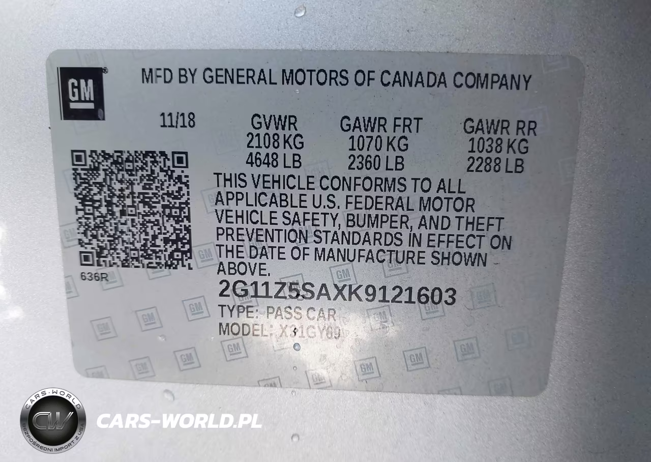 2019 Chevrolet Impala Lt VIN:2G11Z5SAXK9121603 - 9