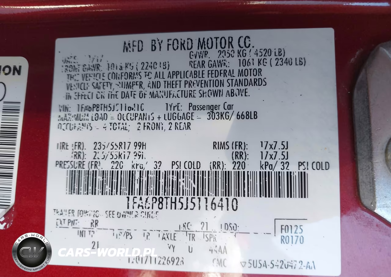 2018 Ford Mustang Ecoboost VIN:1FA6P8TH5J5116410 - 9