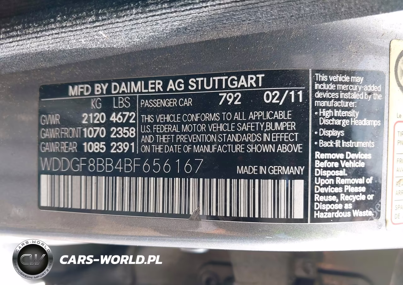 2011 Mercedes-Benz C 300 Luxury 4Matic-Sport 4Matic VIN:WDDGF8BB4BF656167 - 9