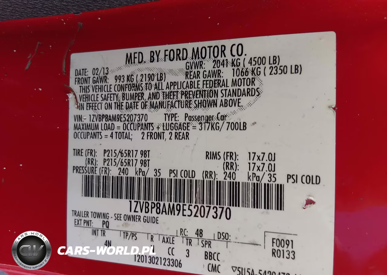 2014 Ford Mustang V6 Premium VIN:1ZVBP8AM9E5207370 - 9