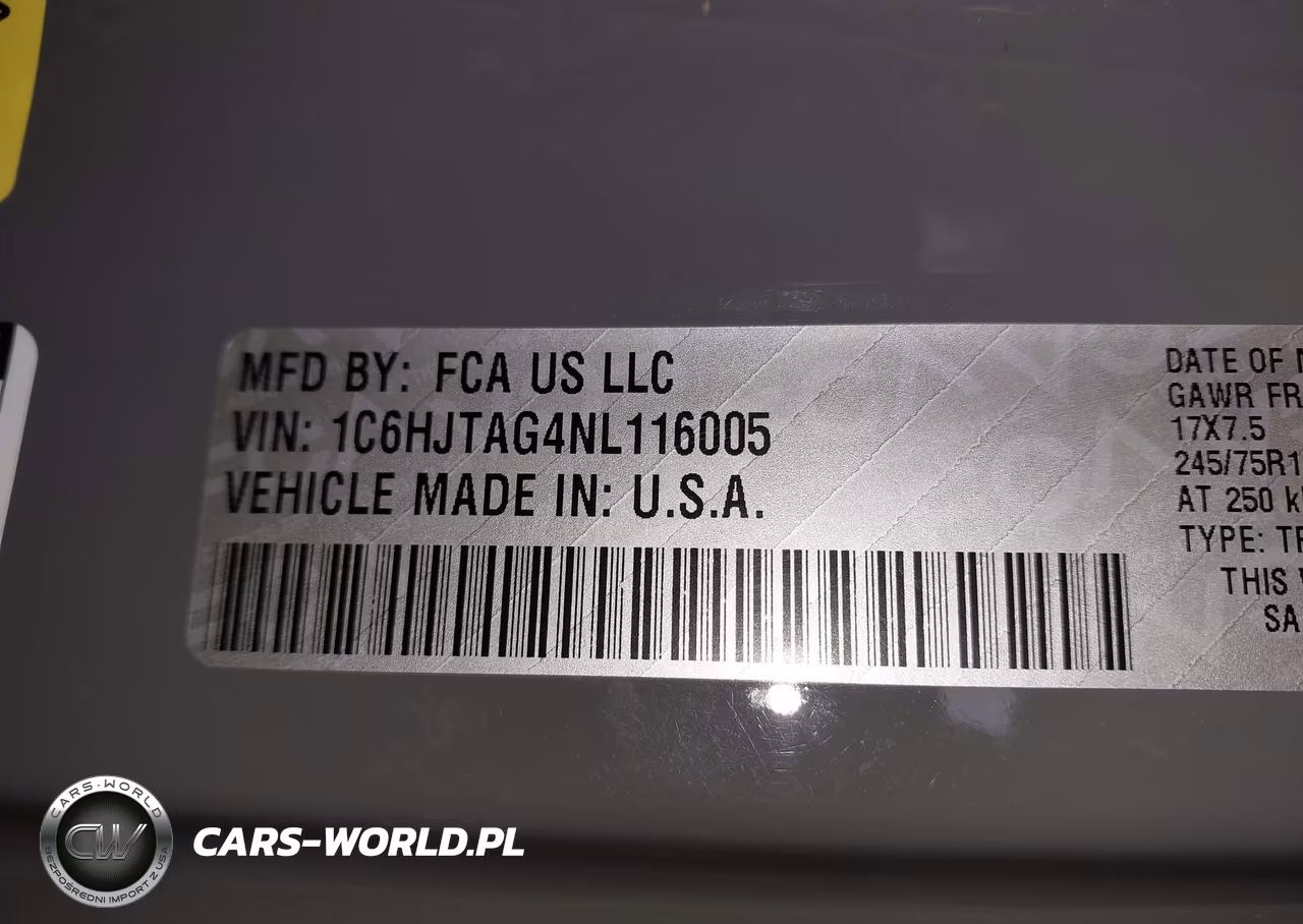 2022 Jeep Gladiator Sport 4X4 VIN:1C6HJTAG4NL116005 - 9