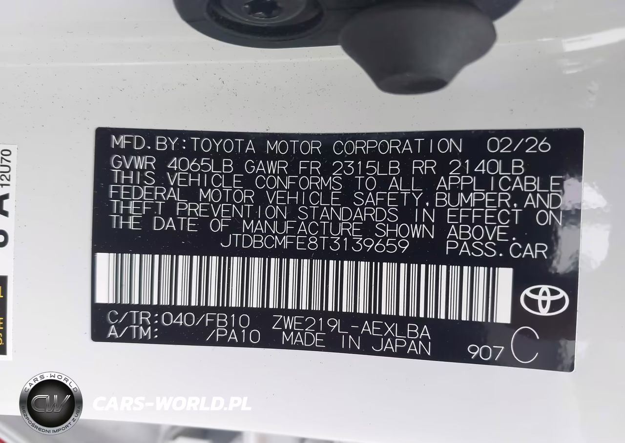 2026 Toyota Corolla Hybrid Hybrid Le VIN:JTDBCMFE8T3139659 - 9