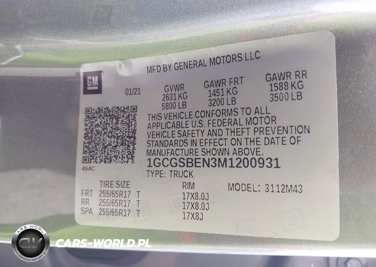 2021 Chevrolet Colorado 2Wd Short Box Wt VIN:1GCGSBEN3M1200931 - 9