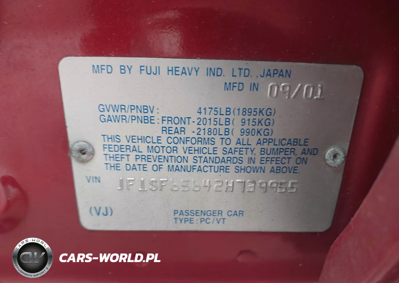 2002 Subaru Forester S VIN:JF1SF65642H739955 - 9