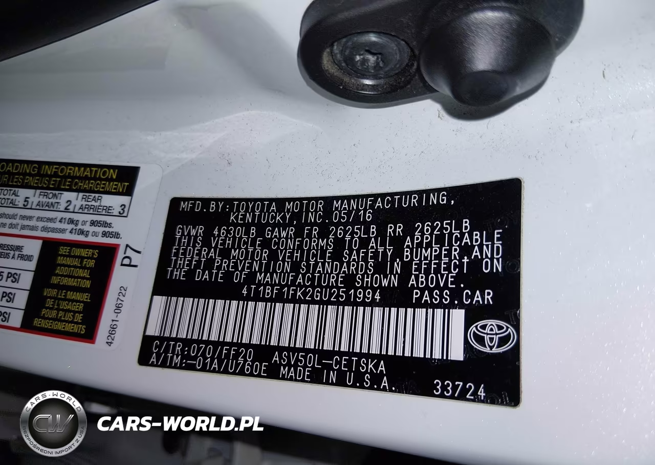 2016 Toyota Camry Se VIN:4T1BF1FK2GU251994 - 9