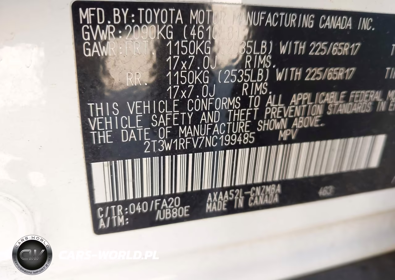 2022 Toyota Rav4 Xle VIN:2T3W1RFV7NC199485 - 9