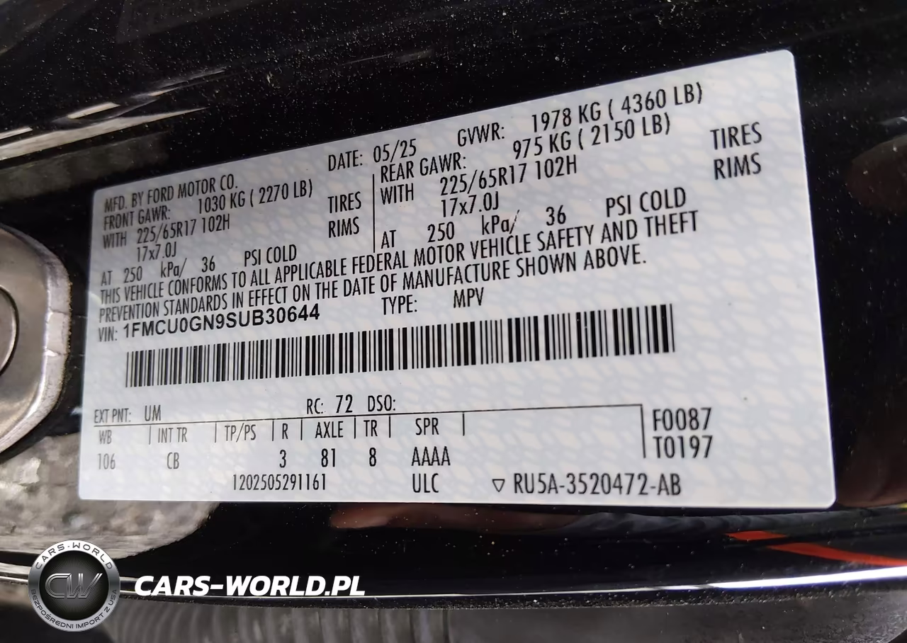 2025 Ford Escape Active VIN:1FMCU0GN9SUB30644 - 9
