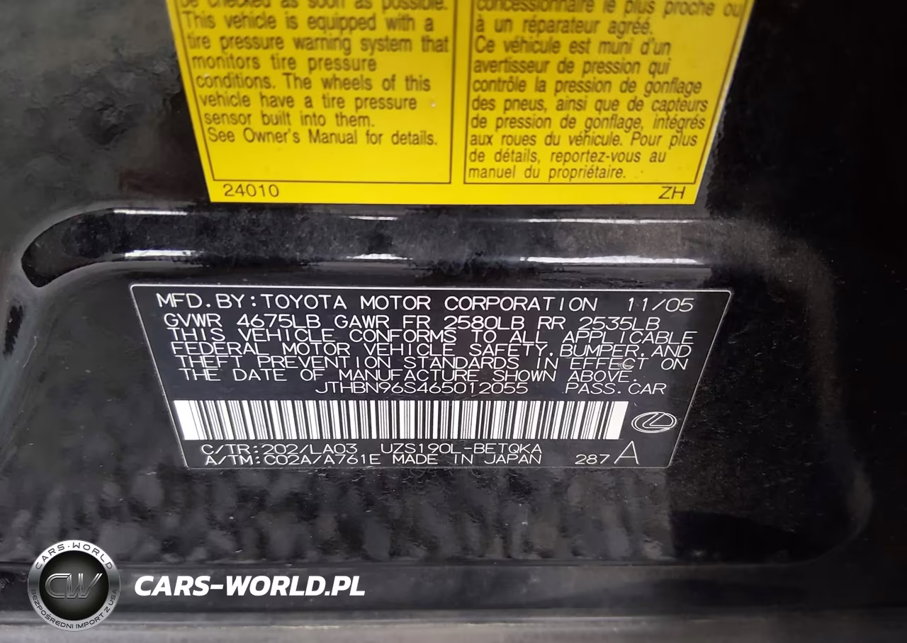 2006 Lexus Gs 430 VIN:JTHBN96S465012055 - 9