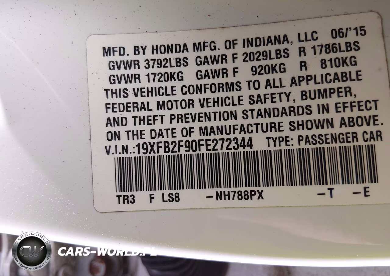 2015 Honda Civic Ex-L VIN:19XFB2F90FE272344 - 9