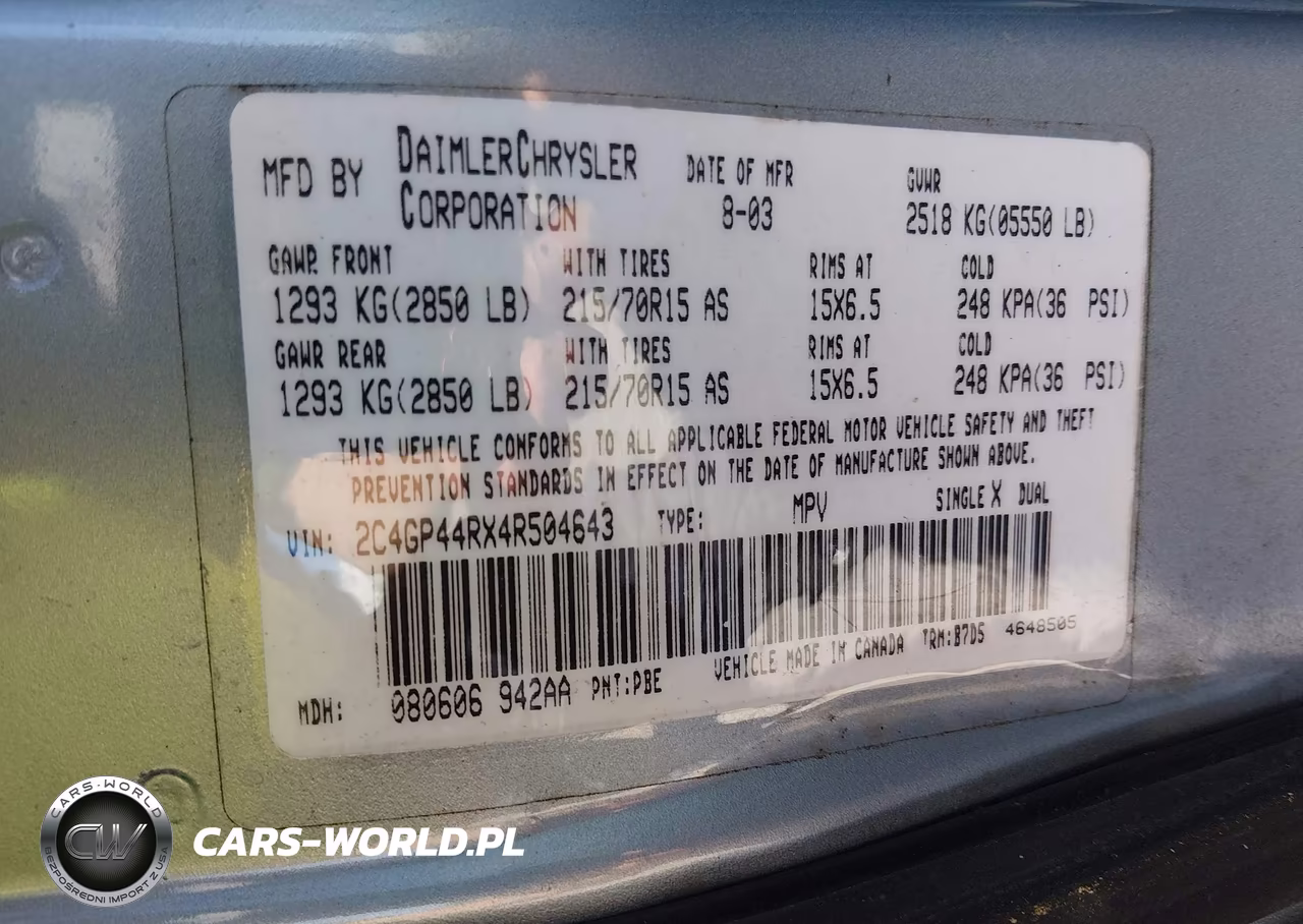 2004 Chrysler Town & Country Lx VIN:2C4GP44RX4R504643 - 9