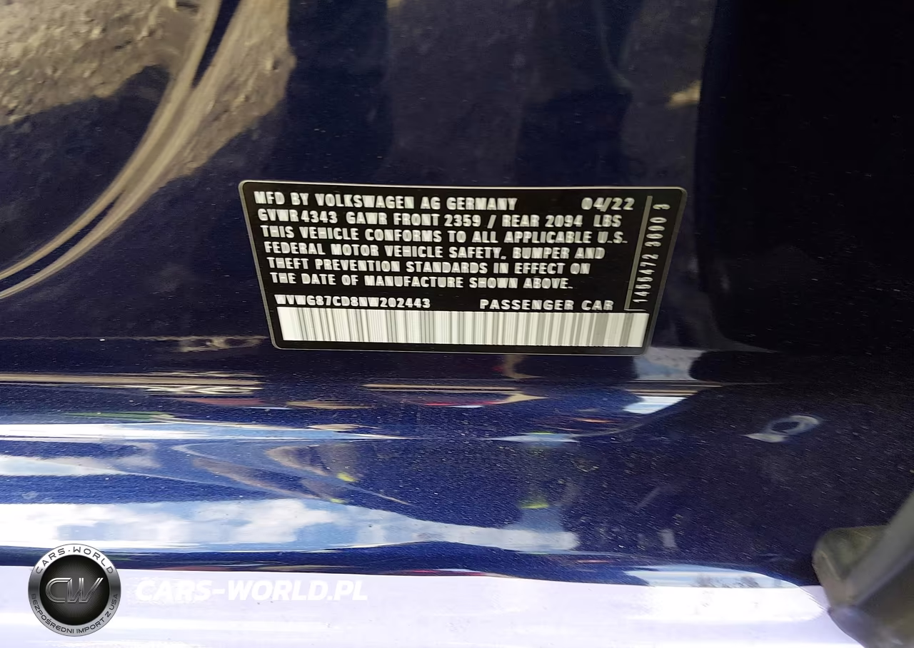 2022 Volkswagen Golf Gti 2.0T S VIN:WVWG87CD8NW202443 - 9