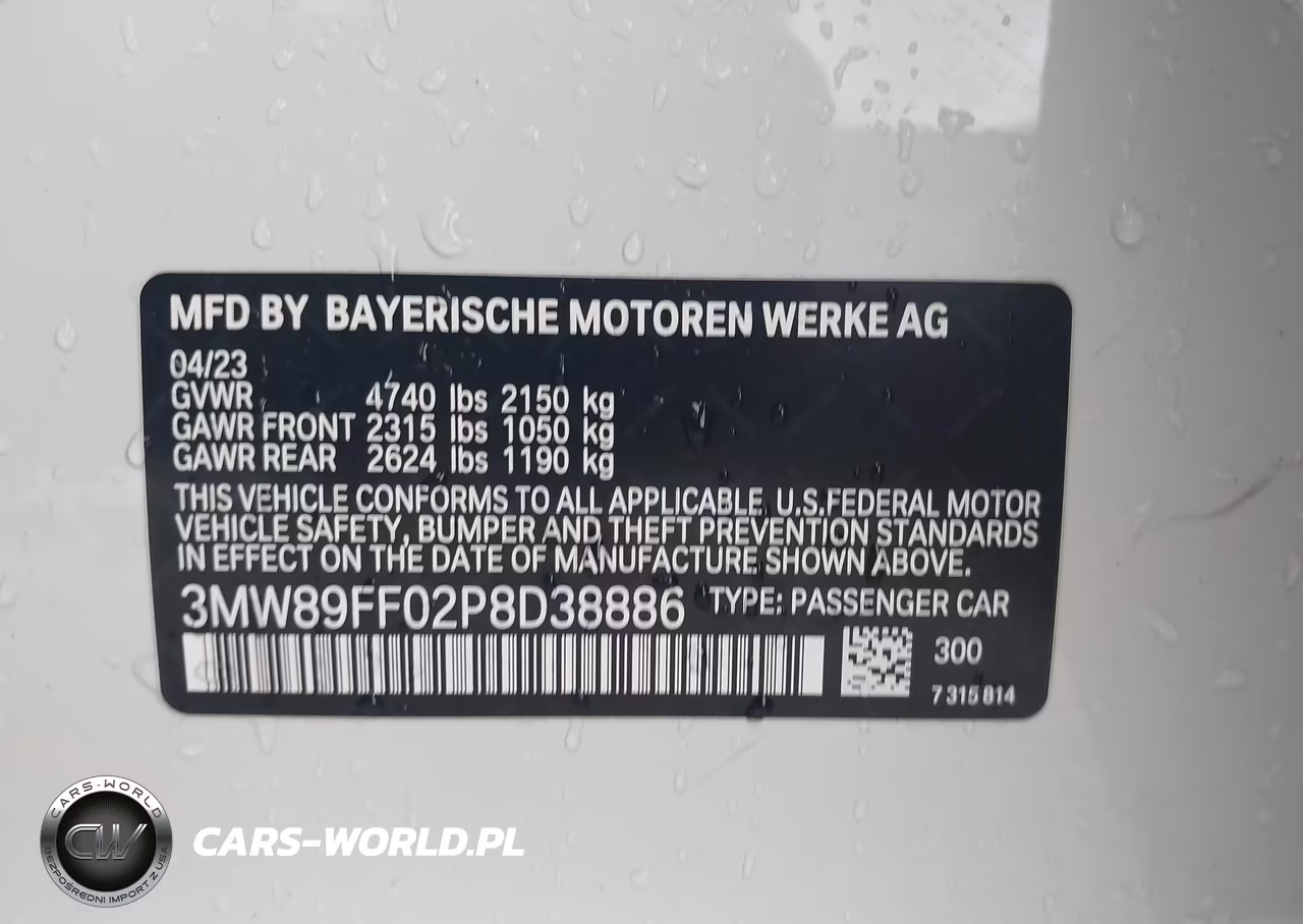 2023 BMW 330I xDrive VIN:3MW89FF02P8D38886 - 9