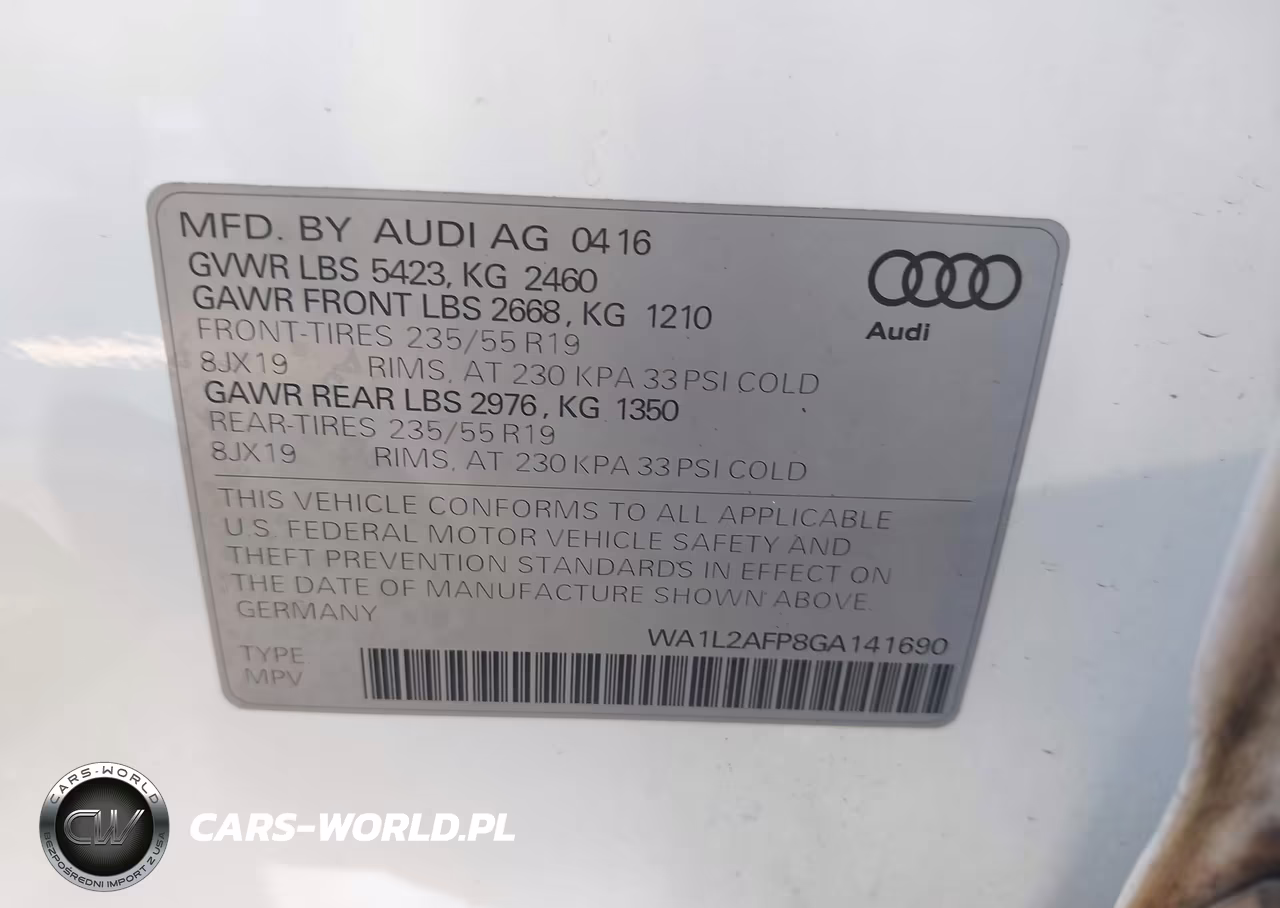 2016 Audi Q5 2.0T Premium VIN:WA1L2AFP8GA141690 - 9