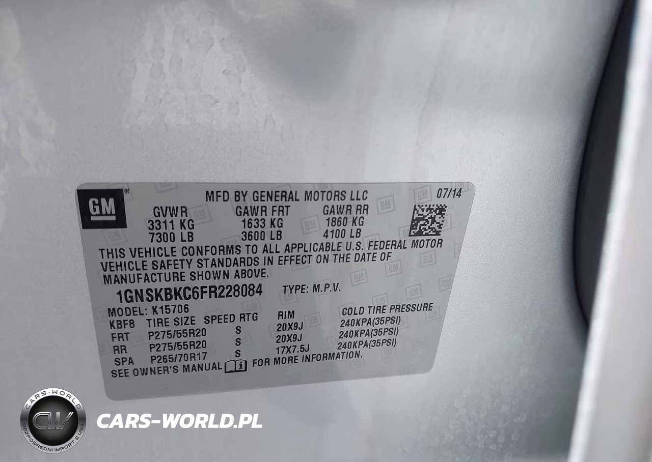 2015 Chevrolet Tahoe Lt VIN:1GNSKBKC6FR228084 - 9