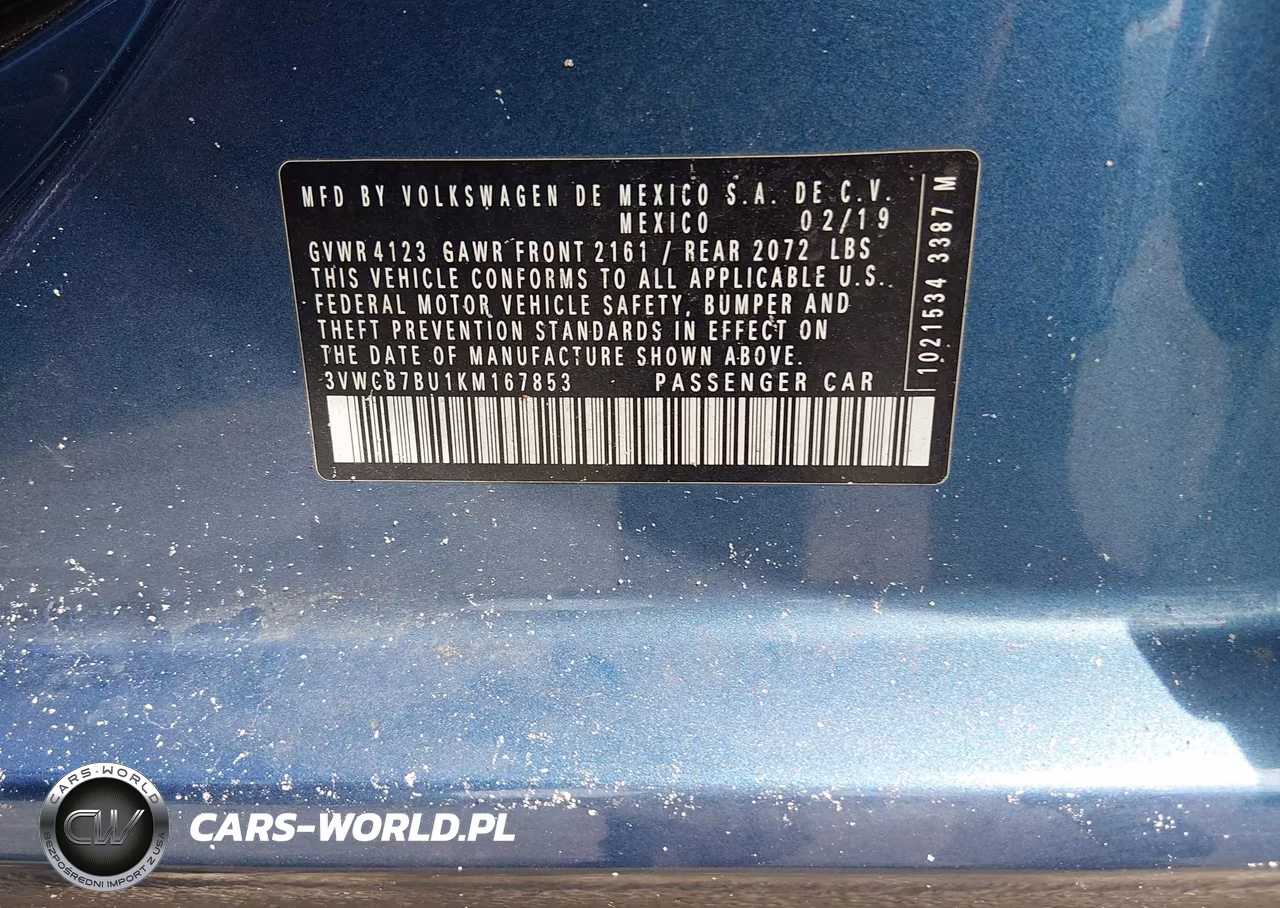 2019 Volkswagen Jetta 1.4T R-Line-1.4T S-1.4T Se VIN:3VWCB7BU1KM167853 - 9
