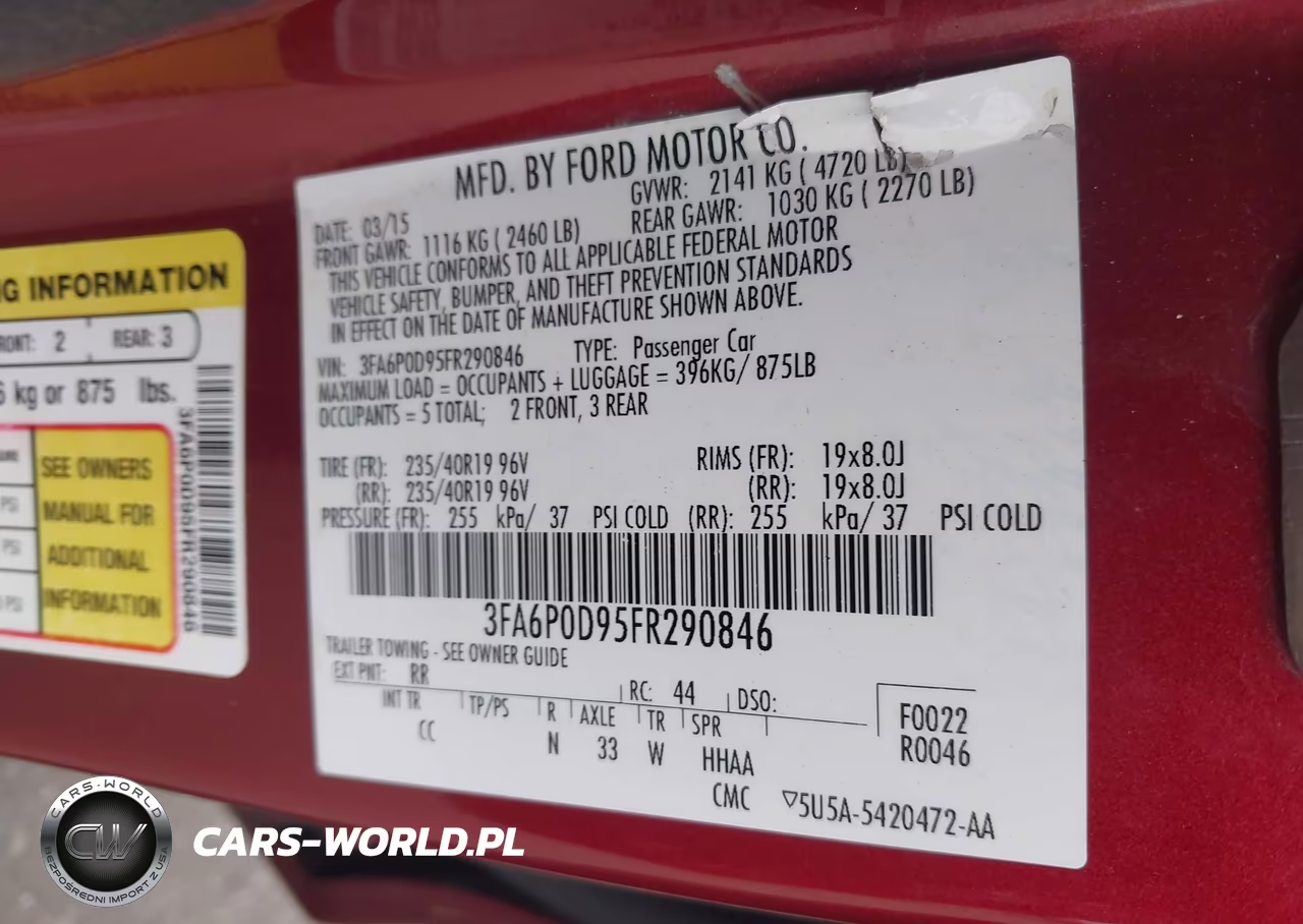 2015 Ford Fusion Titanium VIN:3FA6P0D95FR290846 - 9