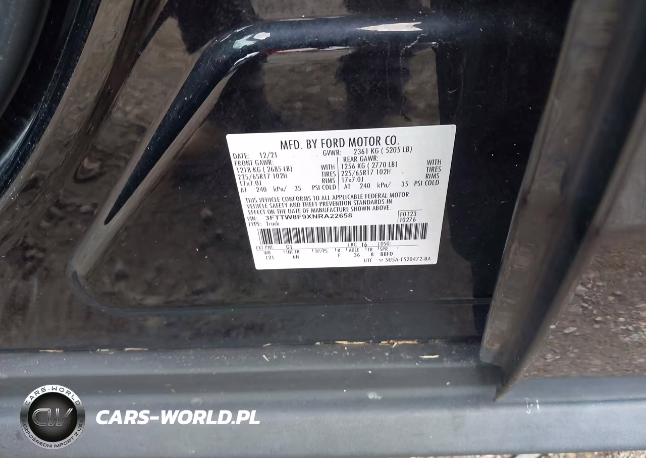 2022 Ford Maverick Lariat VIN:3FTTW8F9XNRA22658 - 9