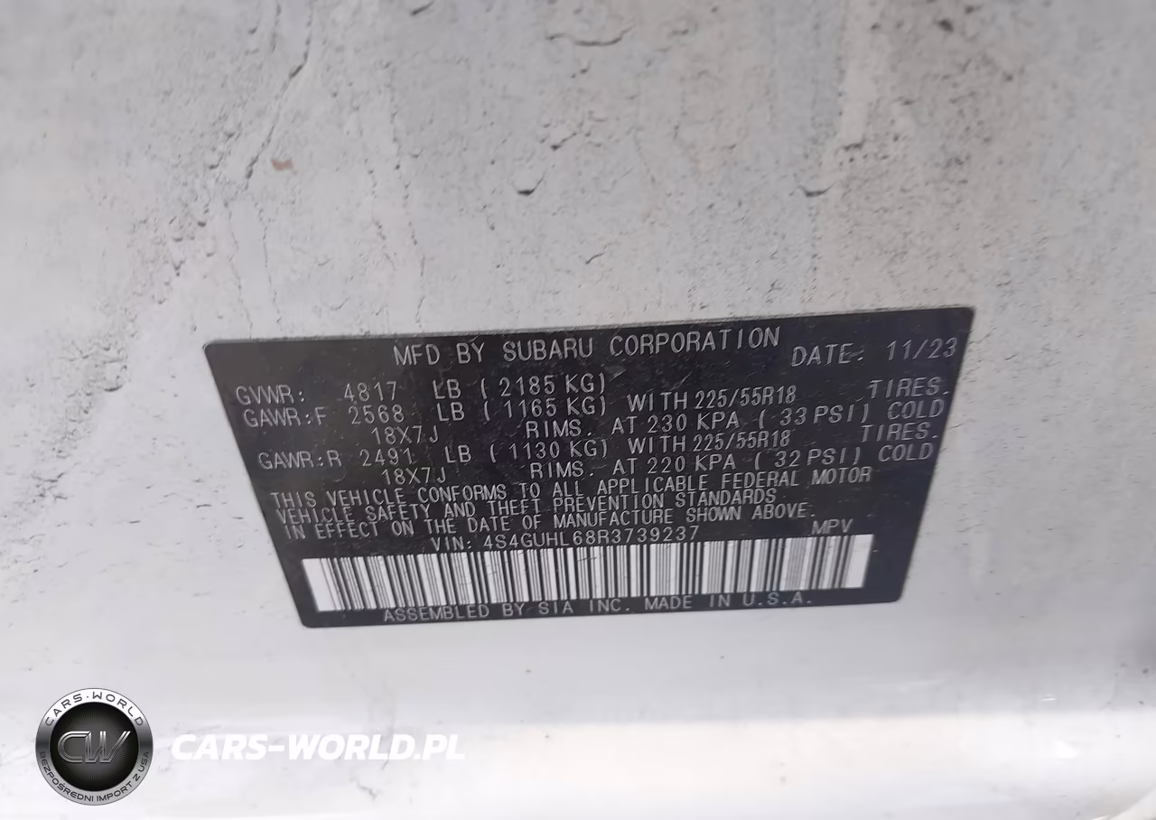 2024 Subaru Crosstrek Limited VIN:4S4GUHL68R3739237 - 9