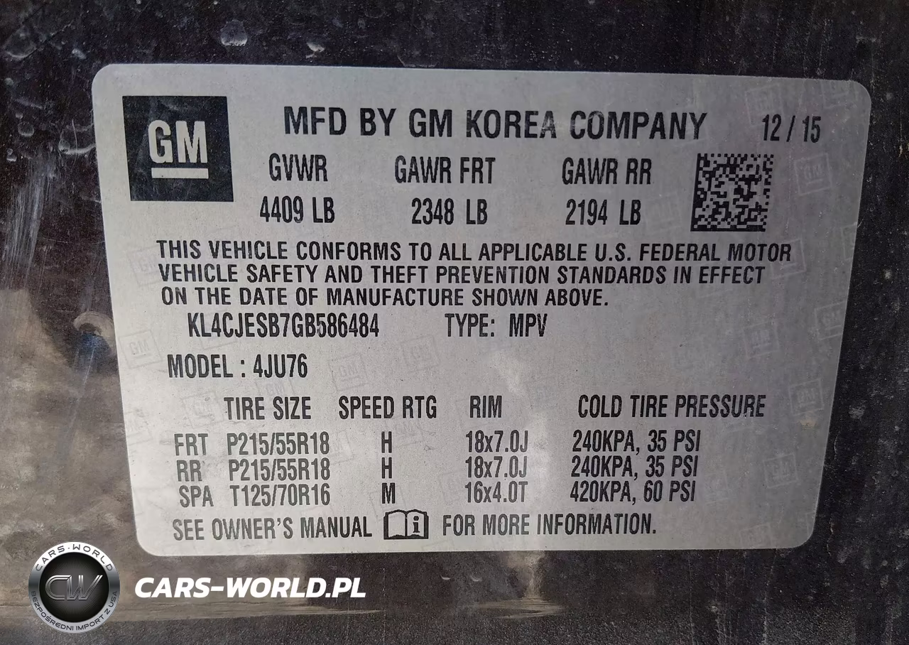 2016 Buick Encore VIN:KL4CJESB7GB586484 - 9