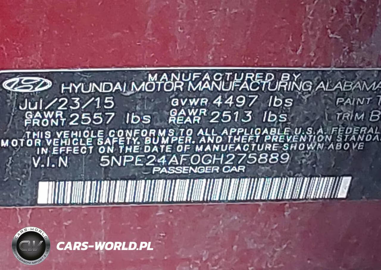 2016 Hyundai Sonata Se VIN:5NPE24AF0GH275889 - 9