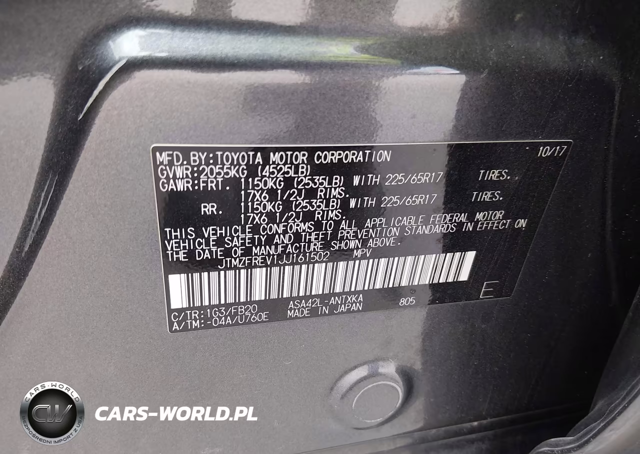 2018 Toyota Rav4 Le VIN:JTMZFREV1JJ161502 - 9