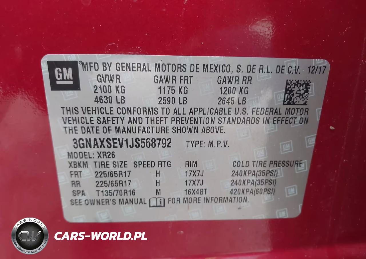 2018 Chevrolet Equinox Lt VIN:3GNAXSEV1JS568792 - 9