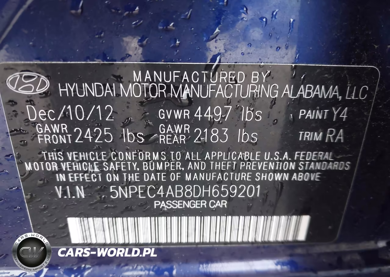 2013 Hyundai Sonata Limited 2.0T VIN:5NPEC4AB8DH659201 - 9