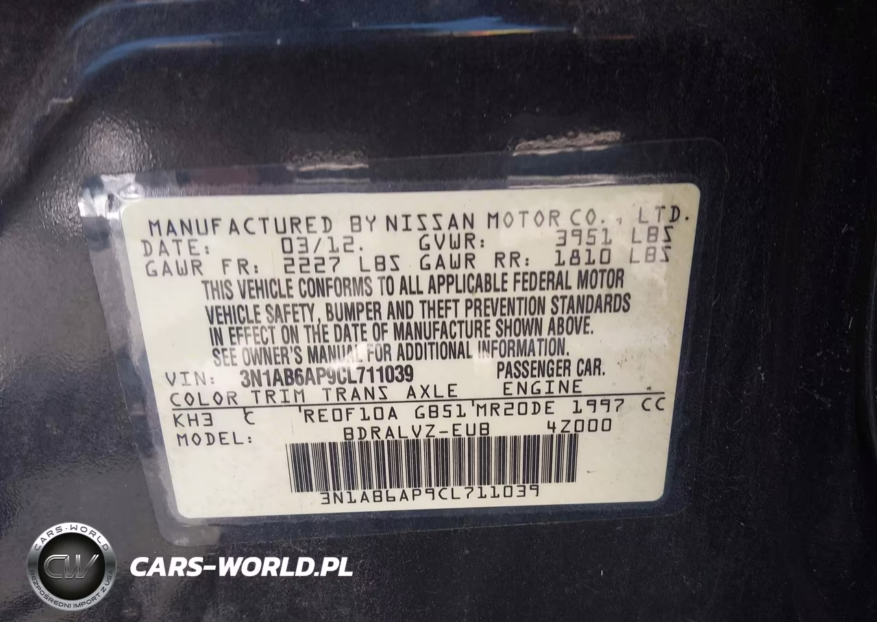 2012 Nissan Sentra 2.0 Sl VIN:3N1AB6AP9CL711039 - 9