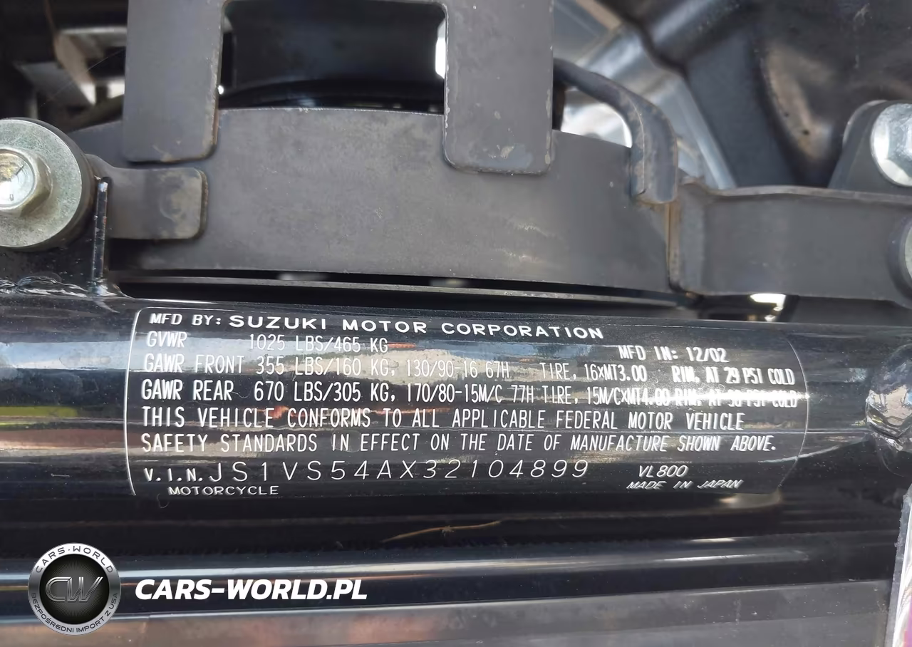 2003 Suzuki Vl800 VIN:JS1VS54AX32104899 - 10