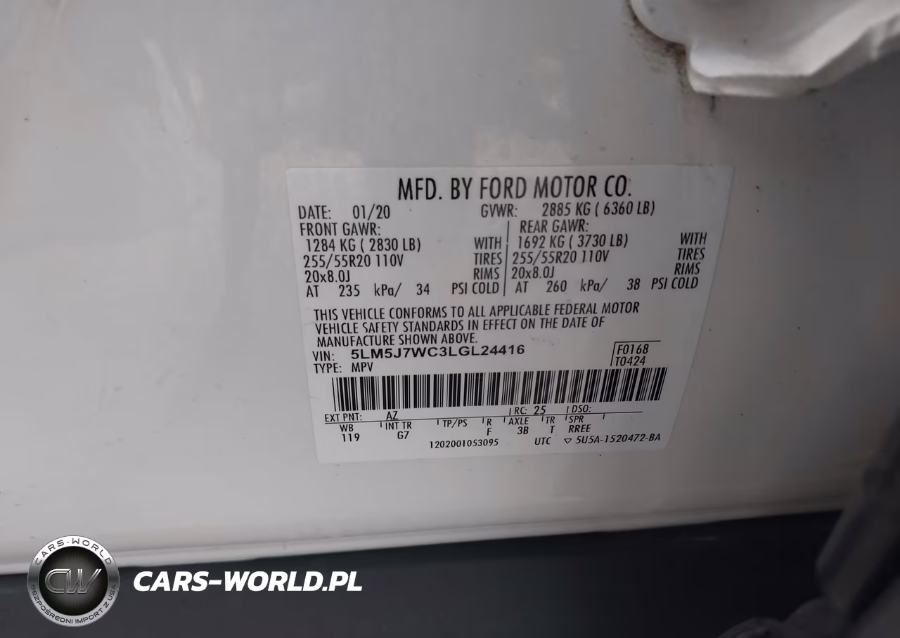 2020 Lincoln Aviator Reserve VIN:5LM5J7WC3LGL24416 - 9