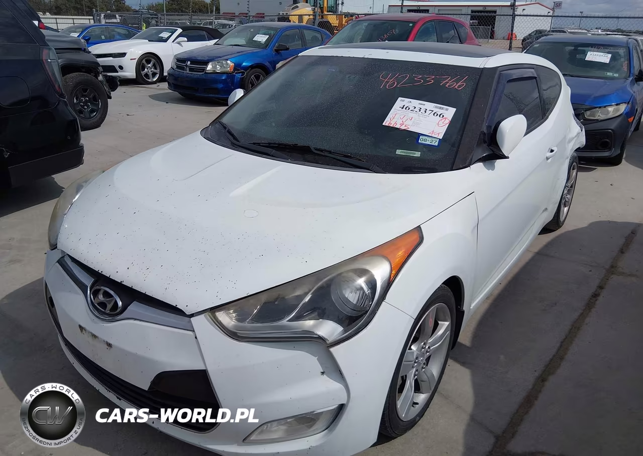2014 Hyundai Veloster Base W-Gray VIN:KMHTC6AD9EU215901 - 2