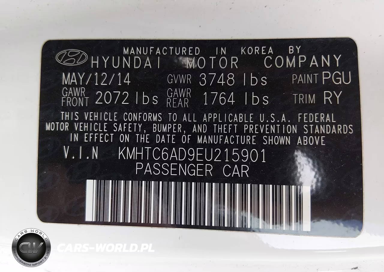 2014 Hyundai Veloster Base W-Gray VIN:KMHTC6AD9EU215901 - 9