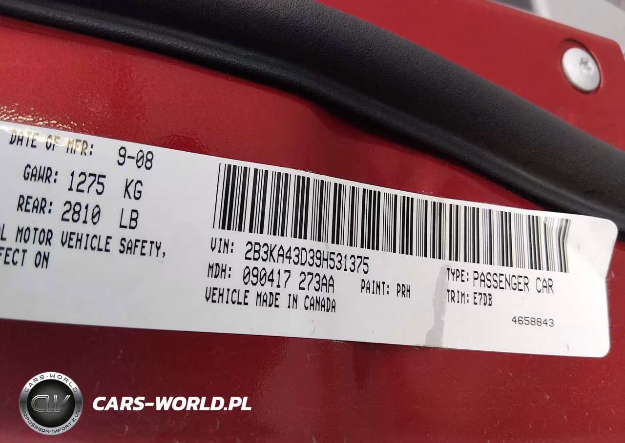2009 Dodge Charger Se VIN:2B3KA43D39H531375 - 9