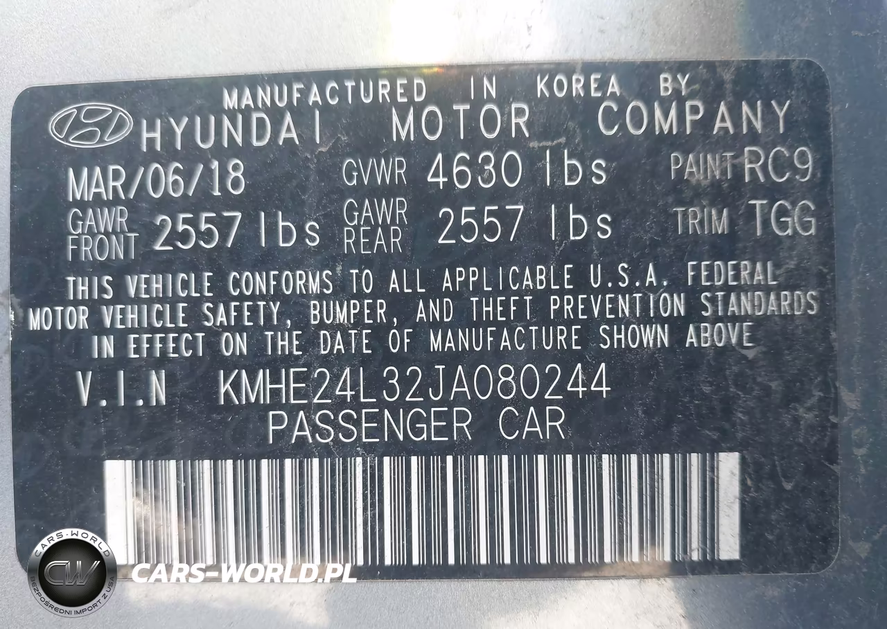 2018 Hyundai Sonata Hybrid Se VIN:KMHE24L32JA080244 - 9