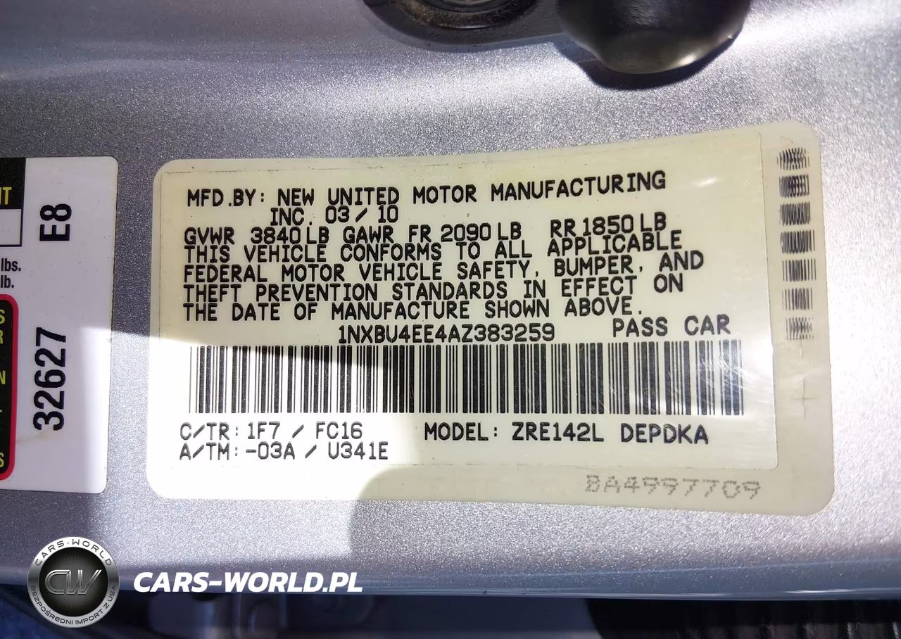2010 Toyota Corolla Le VIN:1NXBU4EE4AZ383259 - 9