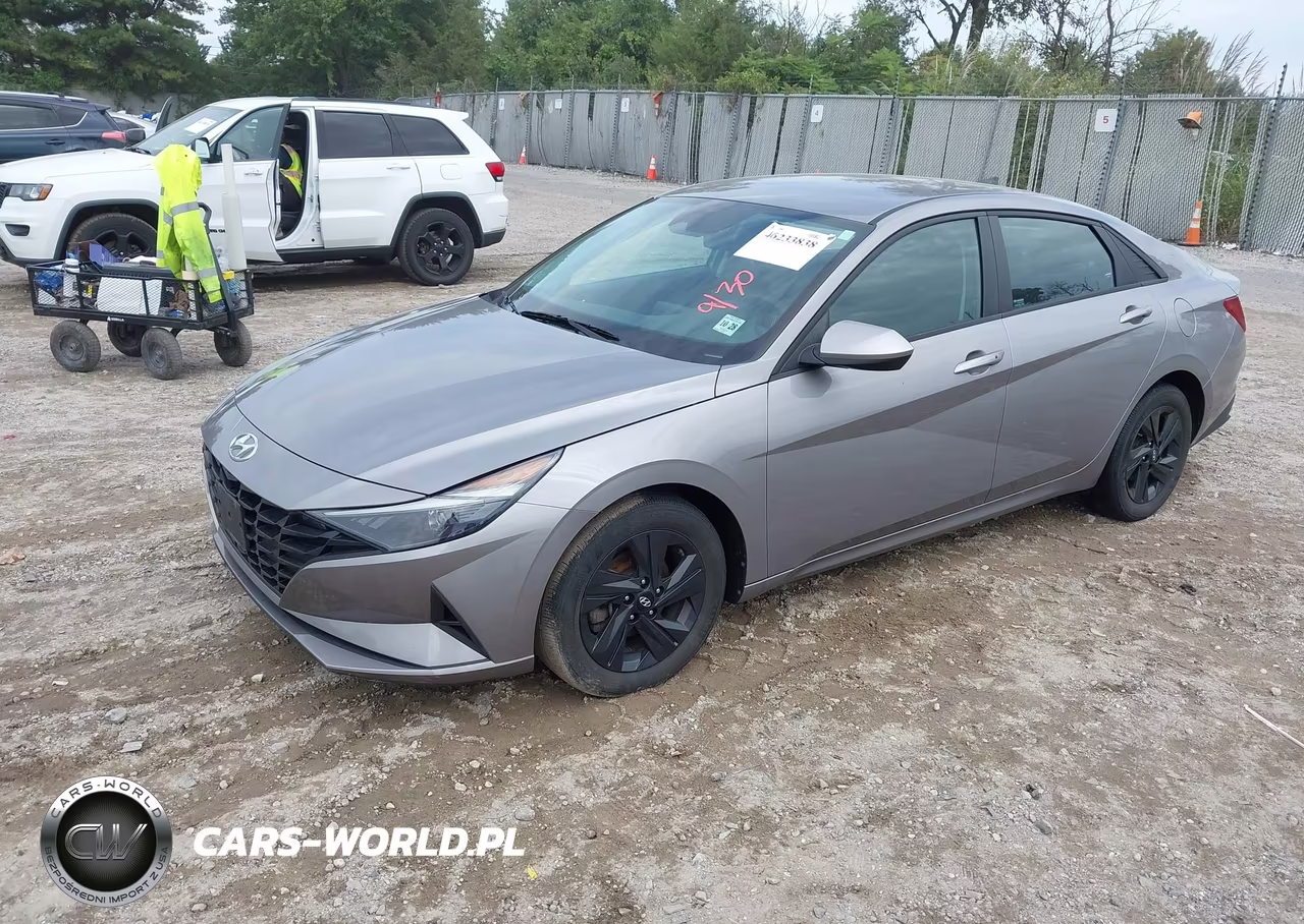 2023 Hyundai Elantra Hybrid Blue VIN:KMHLM4AJ1PU082626 - 2
