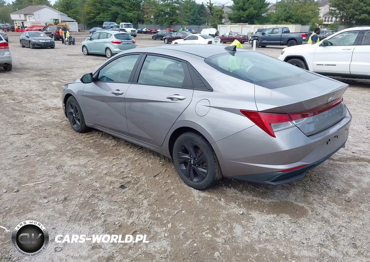 2023 Hyundai Elantra Hybrid Blue VIN:KMHLM4AJ1PU082626 - 3