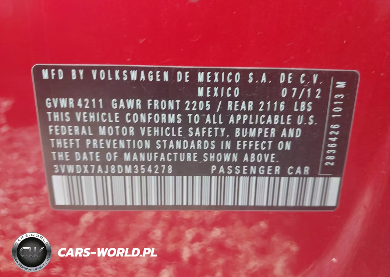2013 Volkswagen Jetta 2.5L Se VIN:3VWDX7AJ8DM354278 - 9
