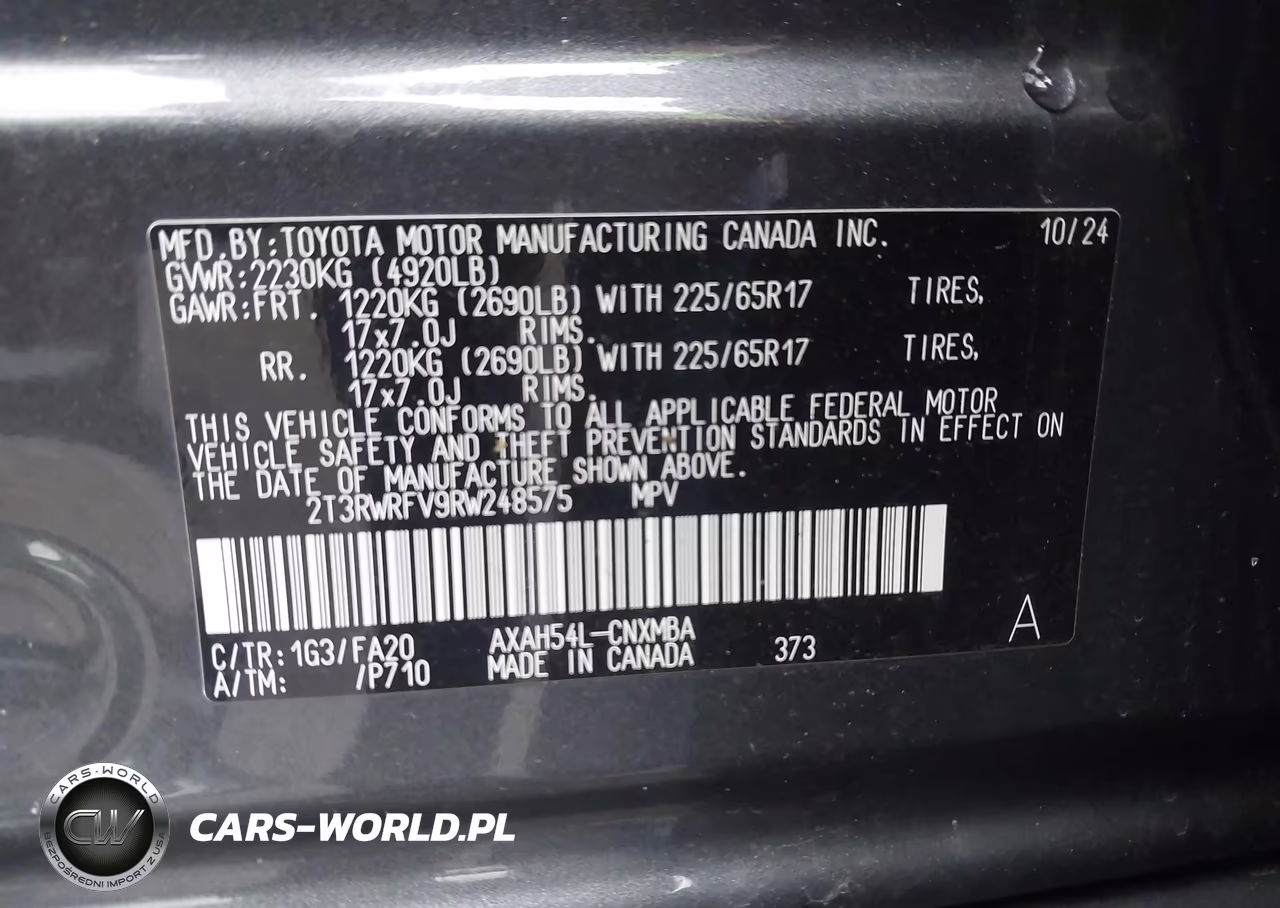 2024 Toyota Rav4 Hybrid Xle VIN:2T3RWRFV9RW248575 - 9