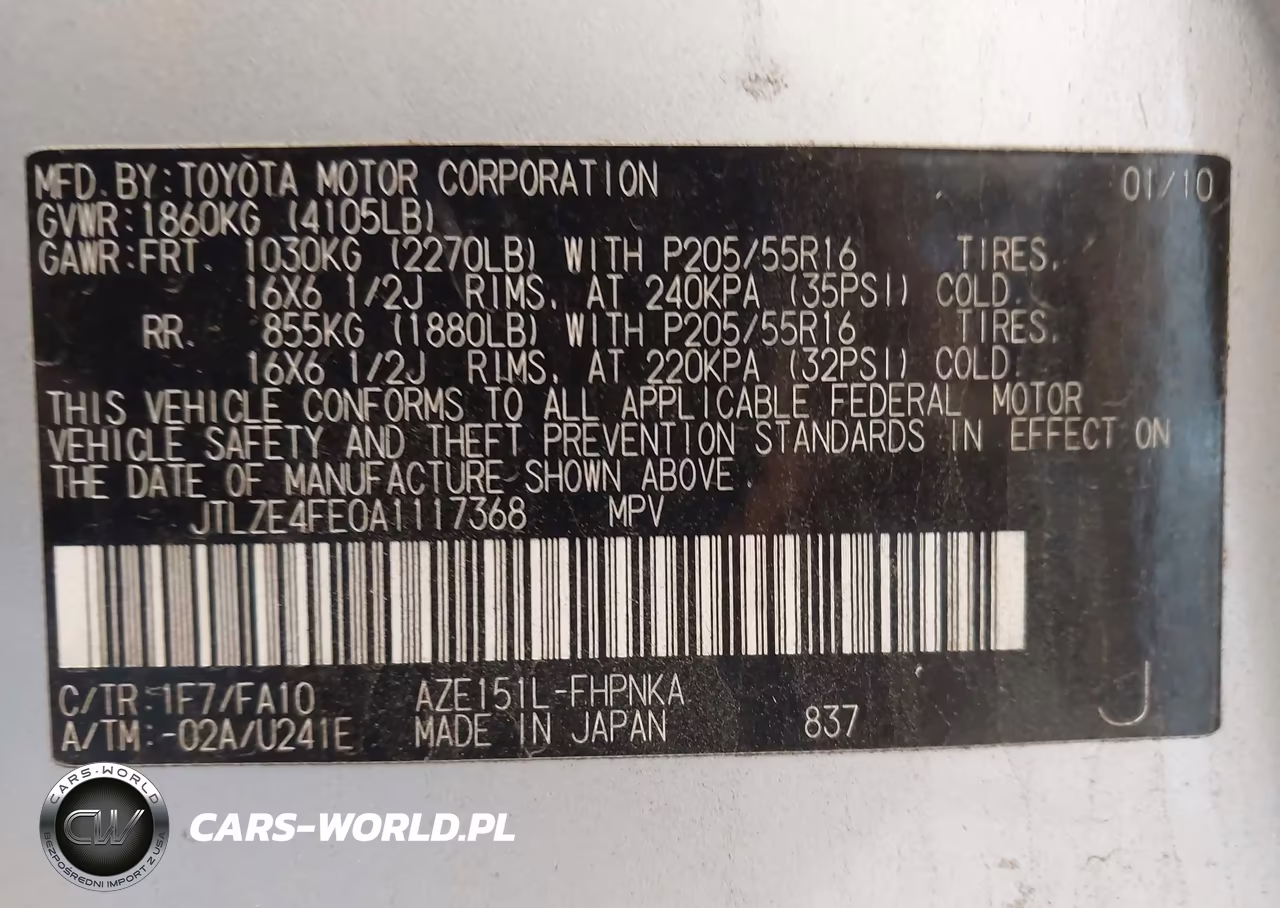 2010 Scion Xb VIN:JTLZE4FE0A1117368 - 9