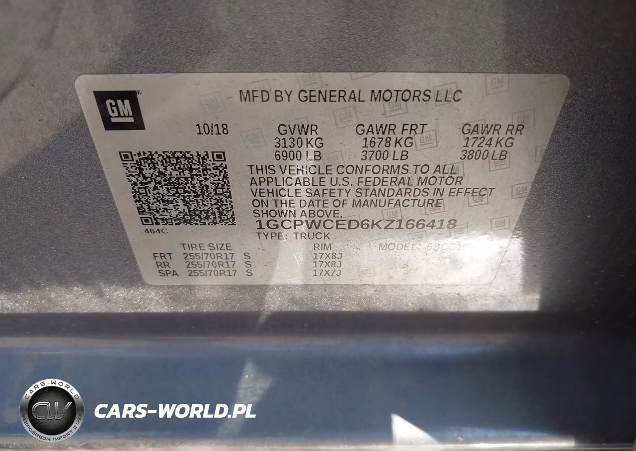 2019 Chevrolet Silverado 1500 Lt VIN:1GCPWCED6KZ166418 - 9