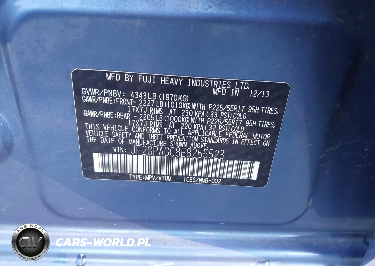 2014 Subaru Xv Crosstrek 2.0I Limited VIN:JF2GPAGC8E8255523 - 9