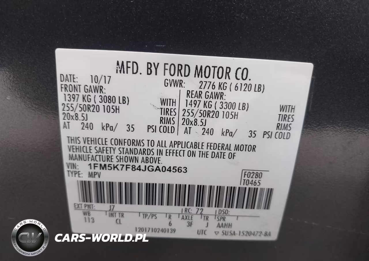 2018 Ford Explorer Limited VIN:1FM5K7F84JGA04563 - 9