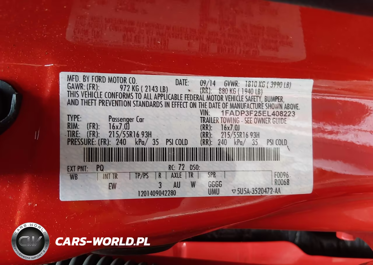 2014 Ford Focus Se VIN:1FADP3F25EL408223 - 9