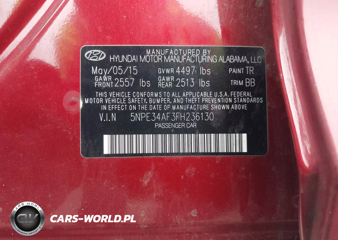 2015 Hyundai Sonata Limited VIN:5NPE34AF3FH236130 - 9