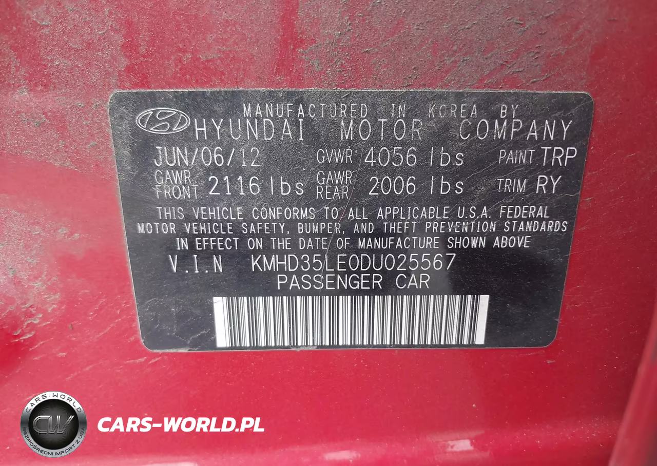 2013 Hyundai Elantra Gt VIN:KMHD35LE0DU025567 - 9