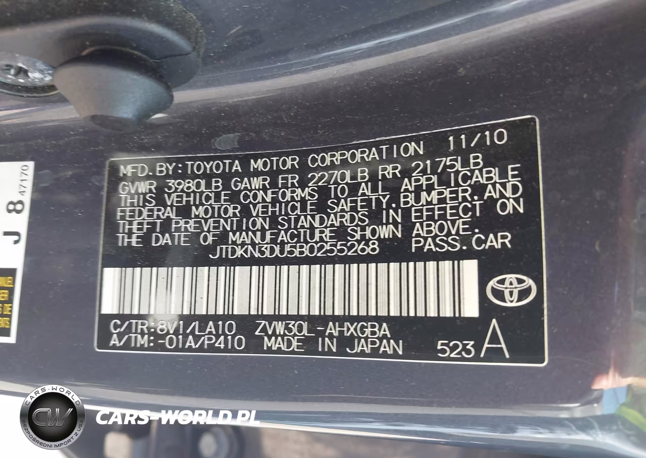2011 Toyota Prius Four VIN:JTDKN3DU5B0255268 - 9
