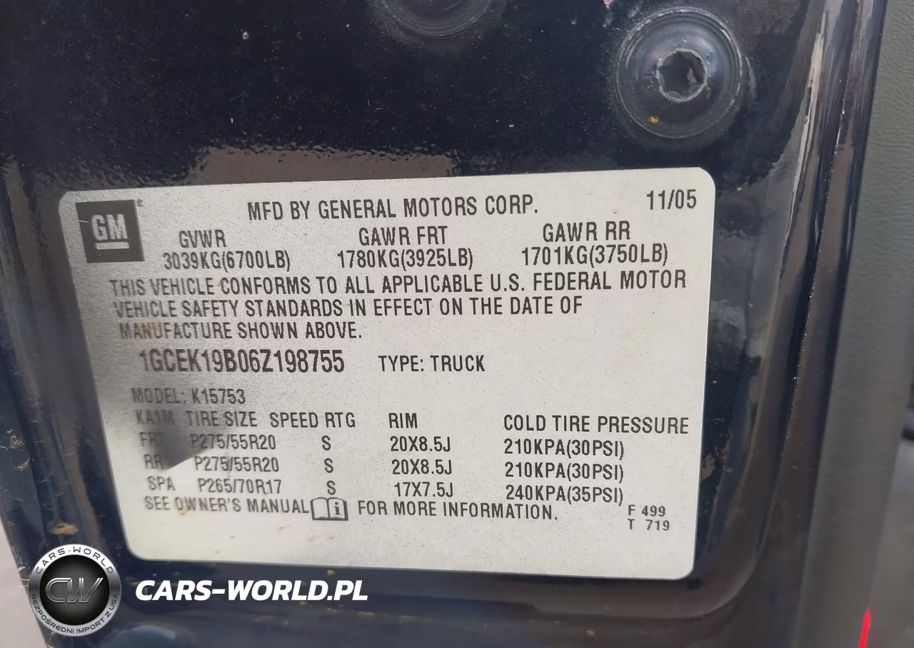 2006 Chevrolet Silverado 1500 Lt3 VIN:1GCEK19B06Z198755 - 9