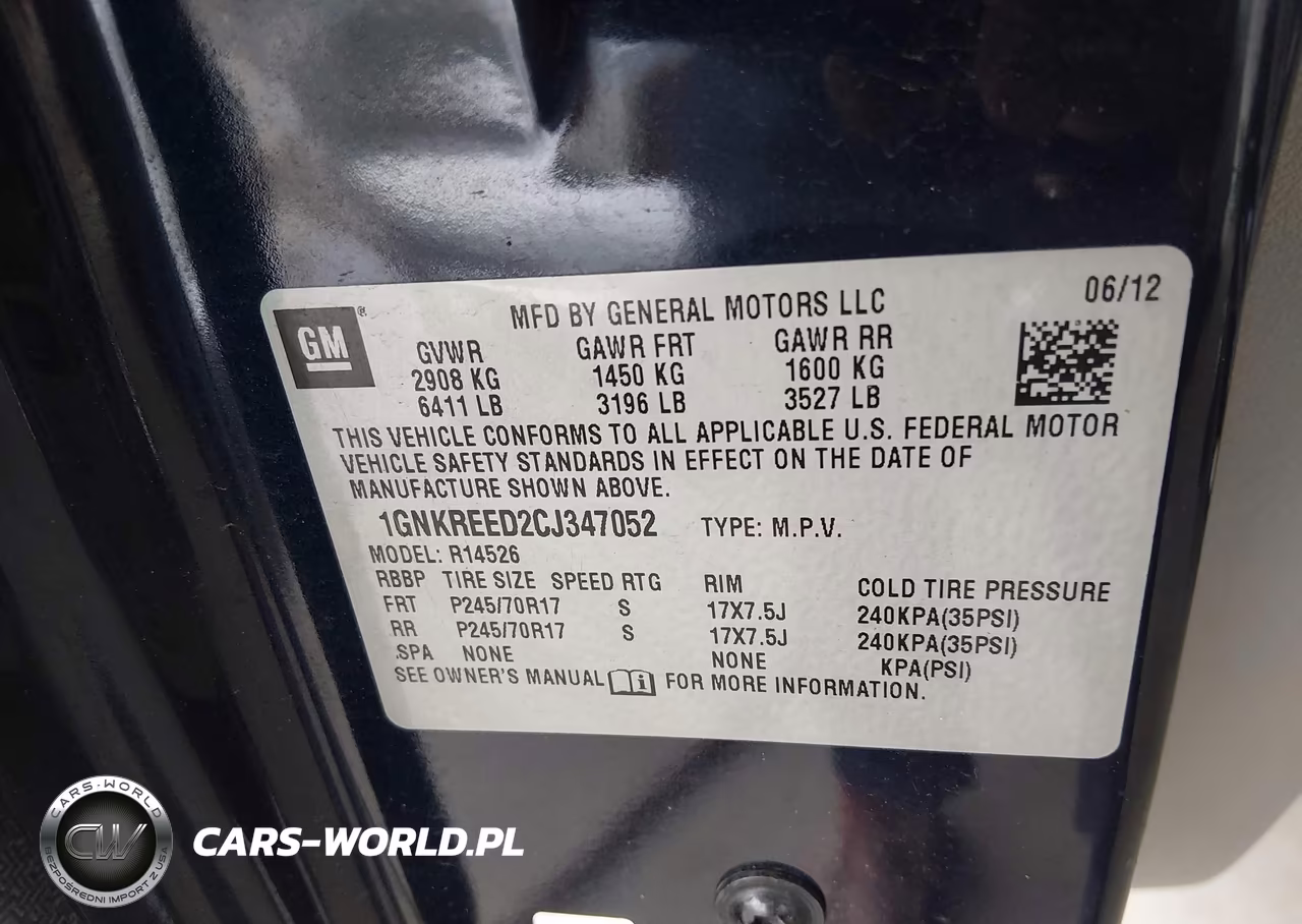 2012 Chevrolet Traverse Ls VIN:1GNKREED2CJ347052 - 9