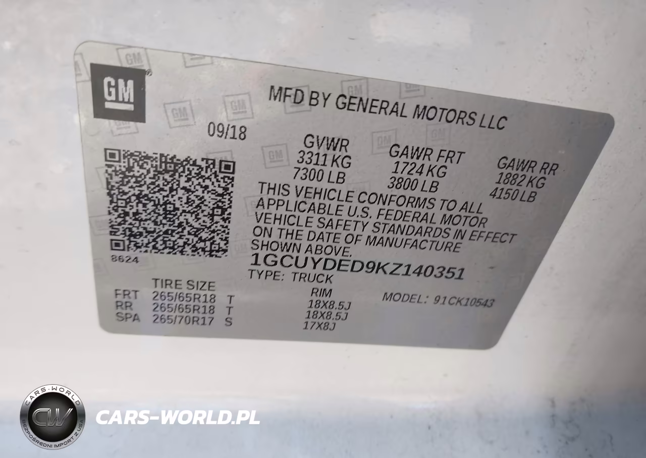 2019 Chevrolet Silverado 1500 Lt VIN:1GCUYDED9KZ140351 - 9